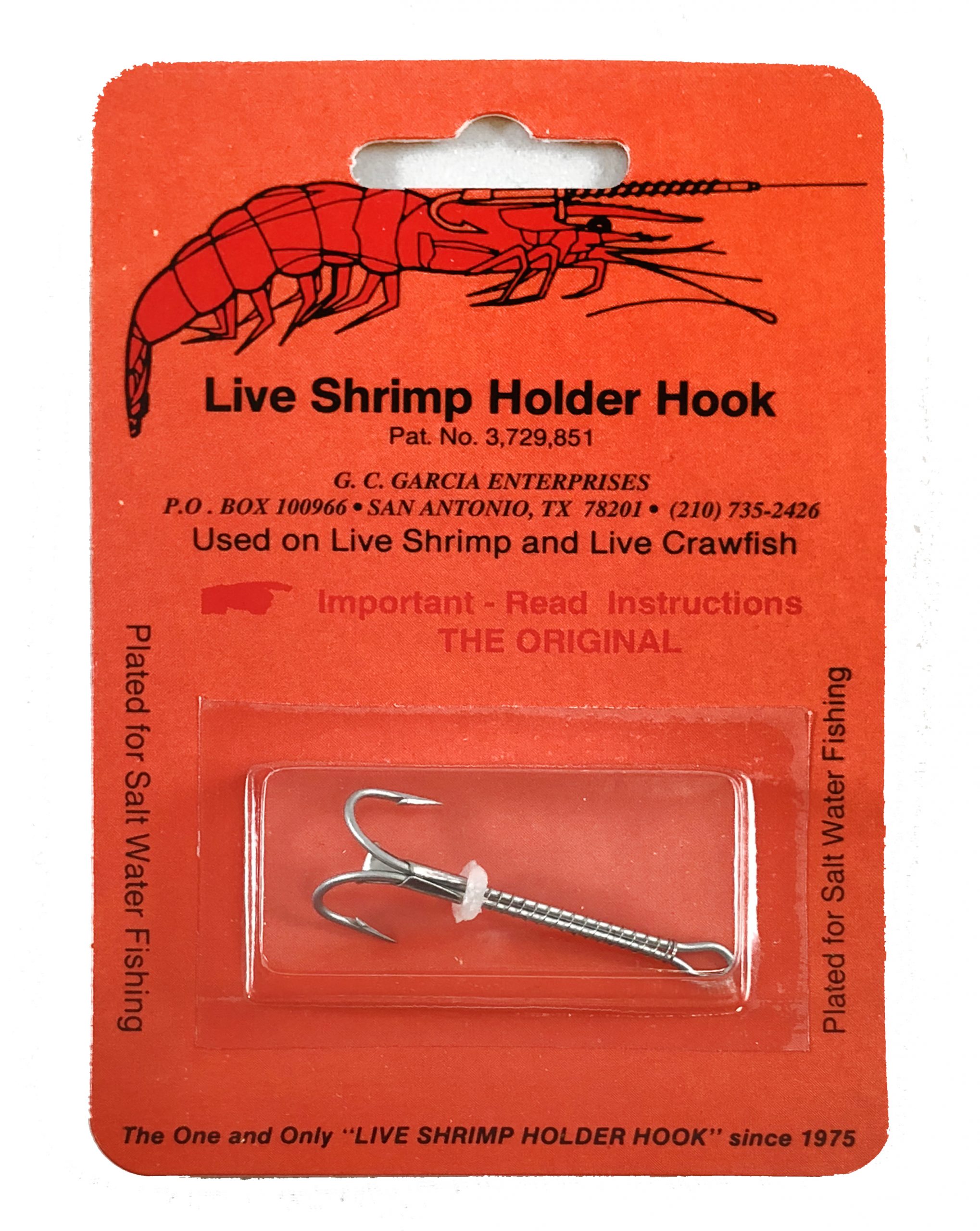 live shrimp holder hook