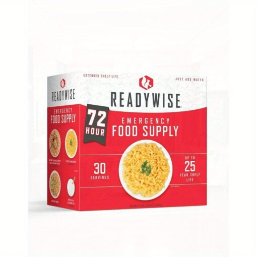 72 hours 30 servings supply MRE premade freezedried survival food meal essentials for camping hiking and emergencies individually packaged 25 year